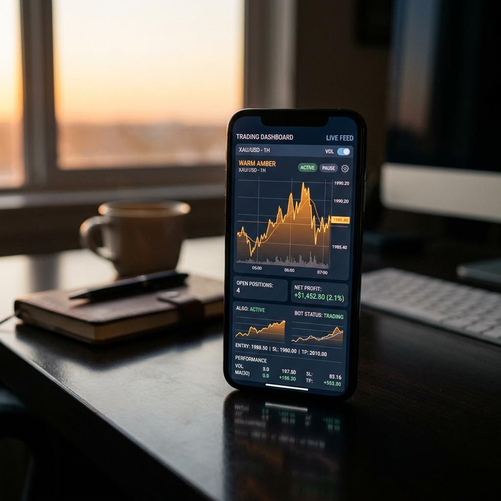 Markvexo Dashboard auf einem Smartphone